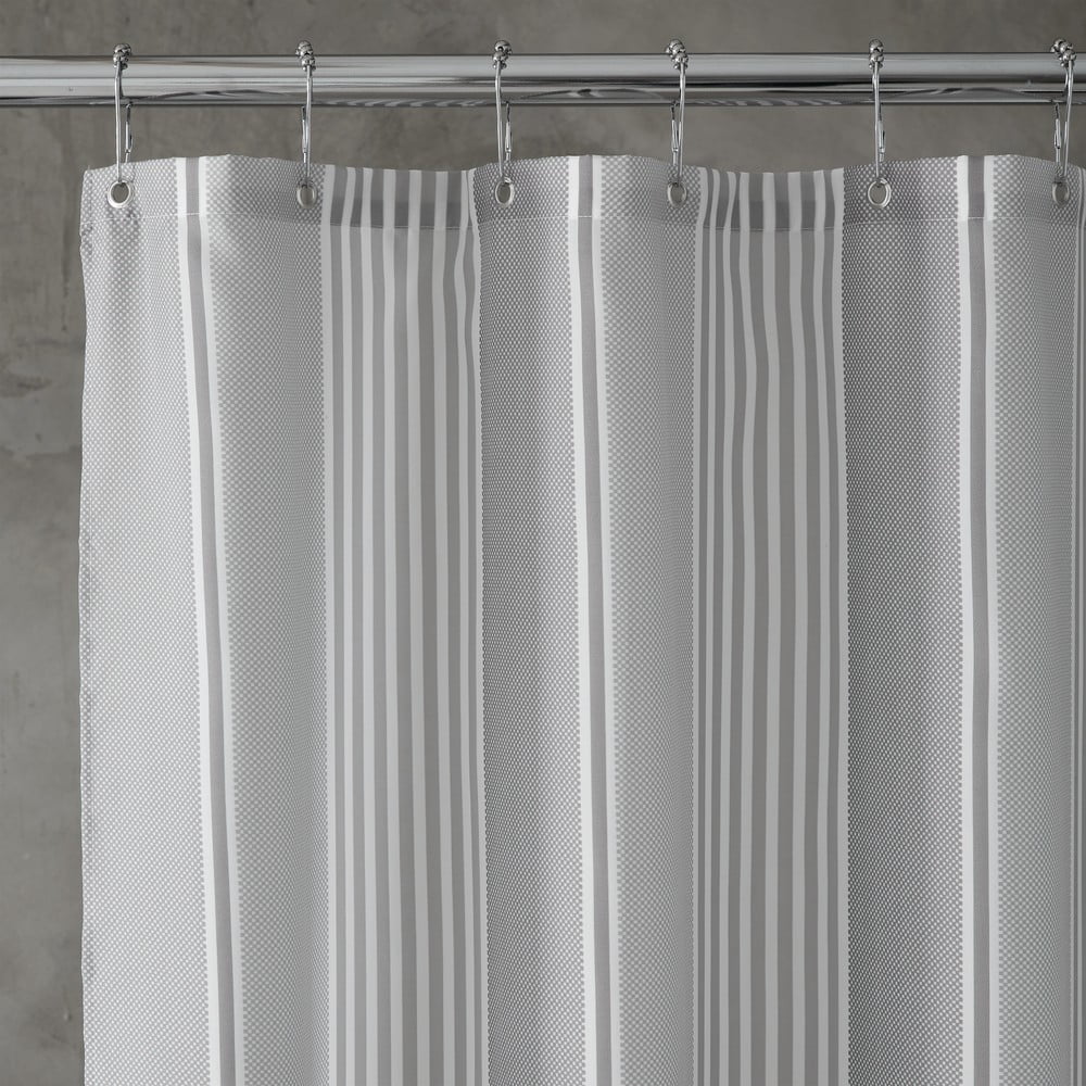 Perdea de duș 180x180 cm Textured Stripe - Catherine Lansfield