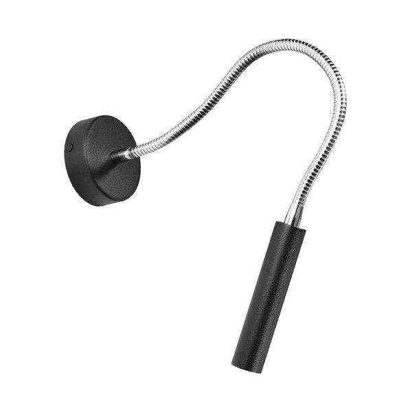 Aplică de perete neagră Aludra – Sollux