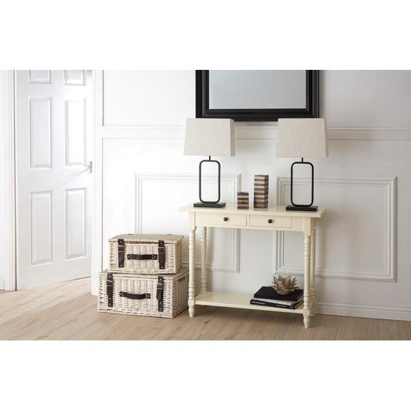 Masă consolă fildeș din lemn de pin 35x96 cm Heritage – Premier Housewares-image-2