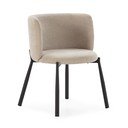 Set de scaune de sufragerie bej 2 buc. tapițat Ginny – MOME