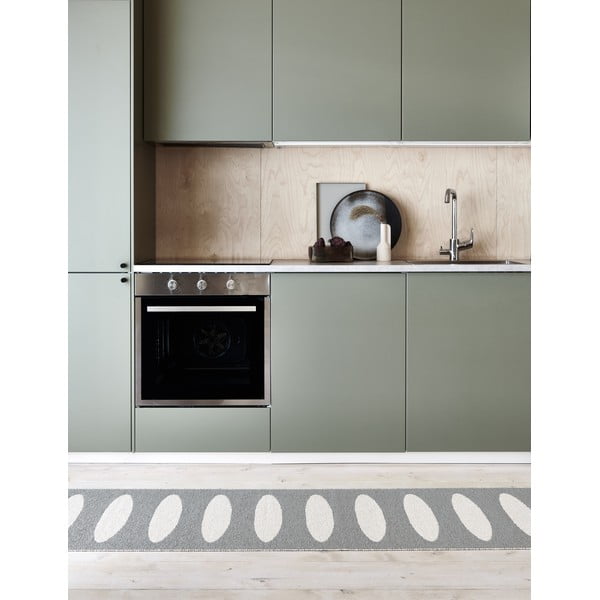 Covor tip traversă pentru interior și exterior gri 70x150 cm Ella Warm Grey – Pappelina-image-1