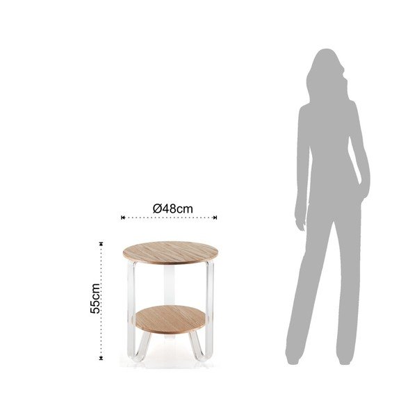 Măsuță de cafea Tomasucci Poole, ⌀ 48 cm, natural-image-2