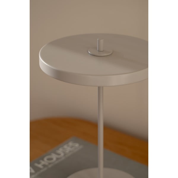 Veioză gri deschis LED din metal cu abajur din metal (înălțime 31 cm) Asteria Move – UMAGE-image-3