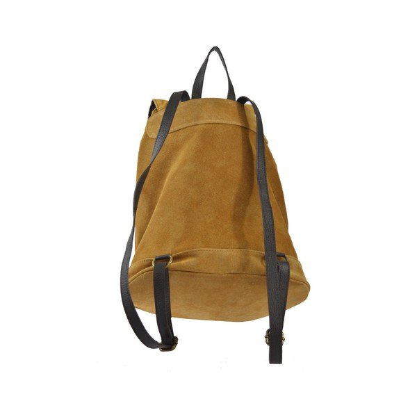 Rucsac din piele Chicca Borse Inna, caramel-image-1