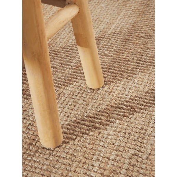 Covor în culoare naturală rotund din iută ø 160 cm Bouclé Jaipur – Hanse Home-image-4