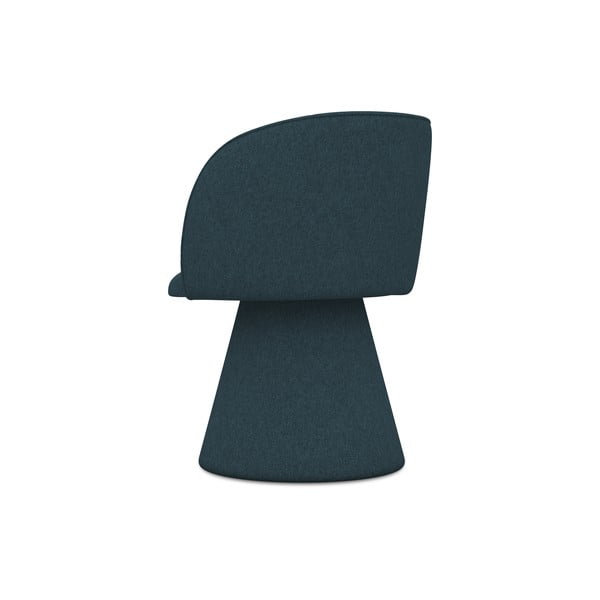 Scaun de sufragerie petrol tapițat Maia – Makamii-image-2