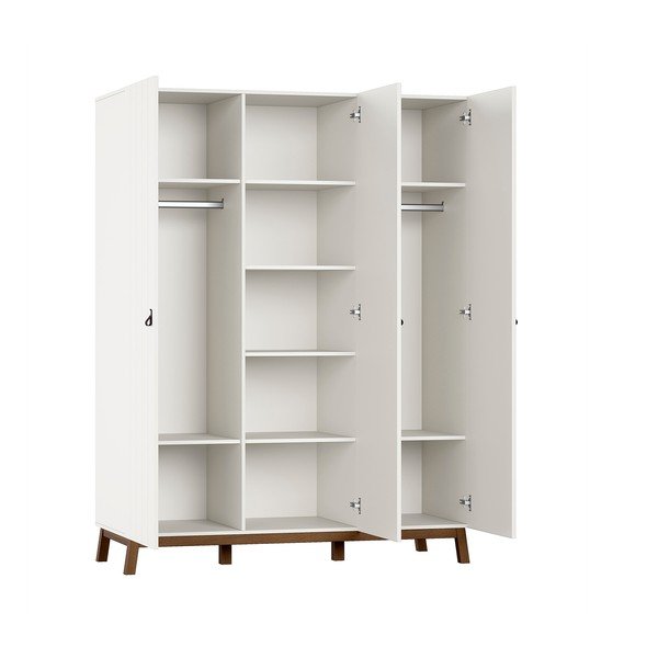 Șifonier de copii bej 149x196x58 cm Sezane – Vipack-image-2