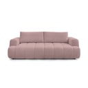 Canapea roz extensibilă/cu spațiu de depozitare 251 cm Fuji – Bobochic Paris