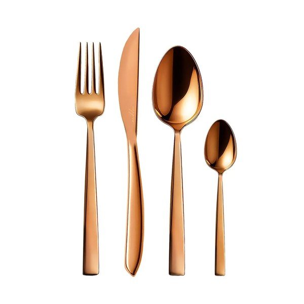 Tacâmuri din oțel inoxidabil arămii 24 buc  Copper – Orion