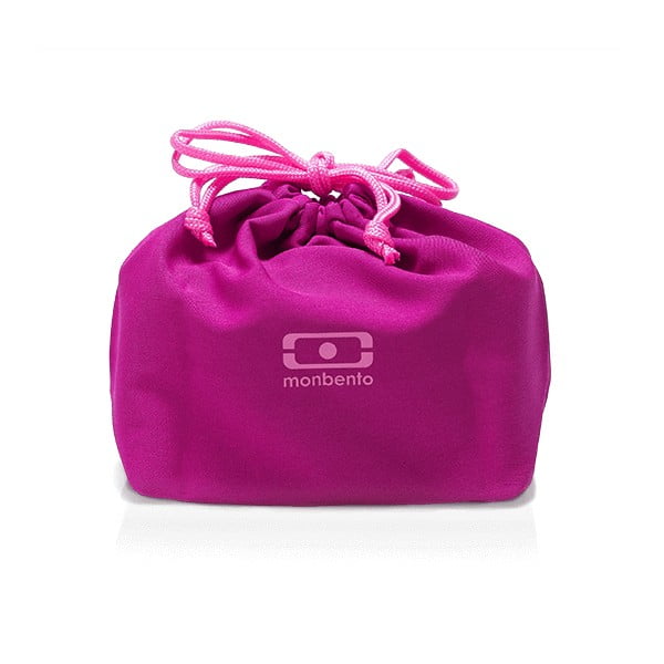 Husă pentru cutia de mancare Monbento, cu șiret roz