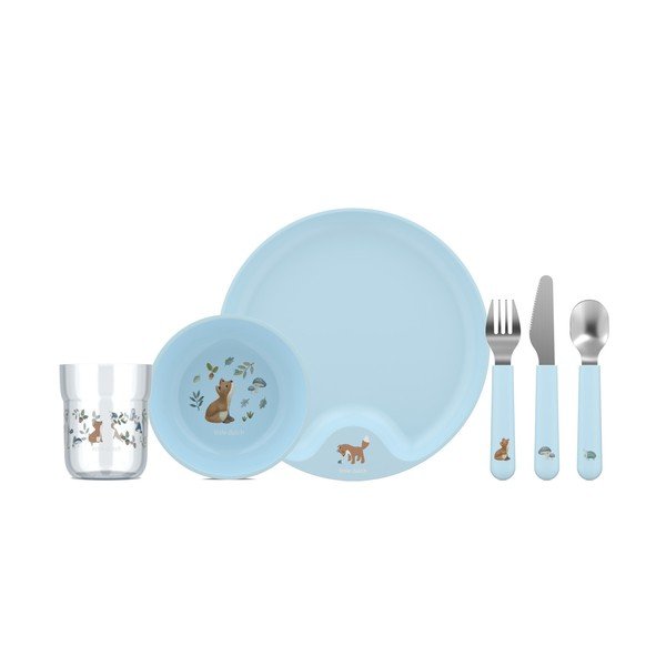 Set de veselă pentru copii 6 buc. din plastic Forest Friends – Mepal