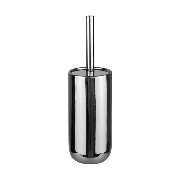 Perie de WC argintie din ceramică Lotus – Mette Ditmer Denmark