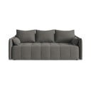 Canapea gri închis extensibilă/cu spațiu de depozitare 225 cm Moku – Makamii