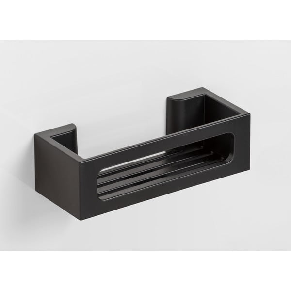 Raft pentru baie negru autoadeziv din plastic Bralia – Wenko-image-3
