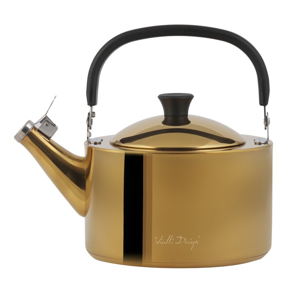 Ceainic auriu lucios din oțel inoxidabil 1,5 l Diamante – Vialli Design