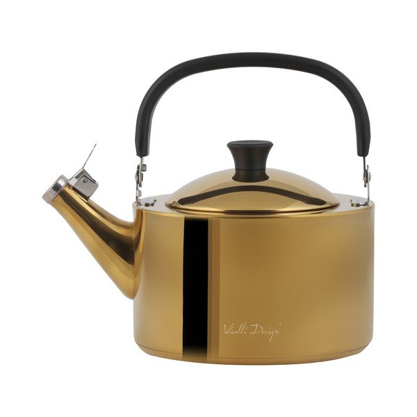 Ceainic auriu lucios din oțel inoxidabil 1,5 l Diamante – Vialli Design