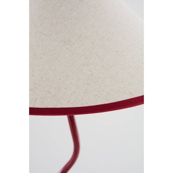 Lampadar roșu/alb cu intensitate reglabilă din material textil (înălțime 148 cm) Juliet – Jotex-image-4