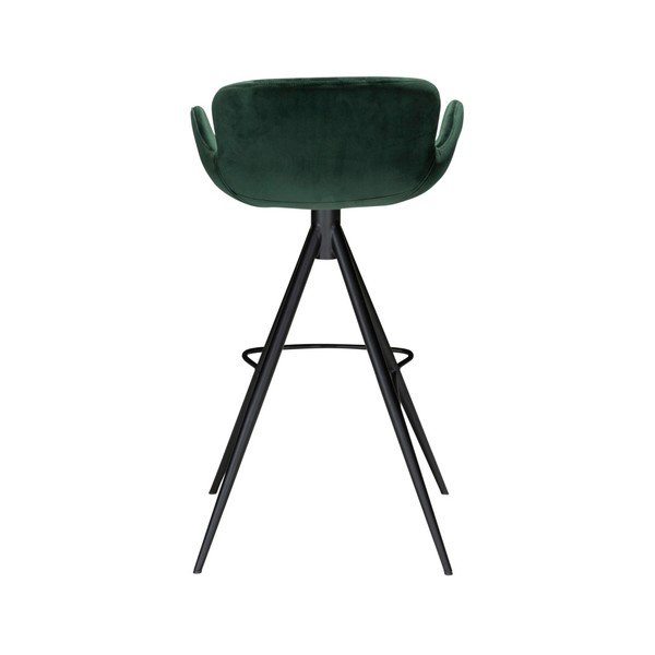 Scaun bar DAN–FORM Denmark Gaia Velvet, înălțime 98 cm, verde închis-image-4