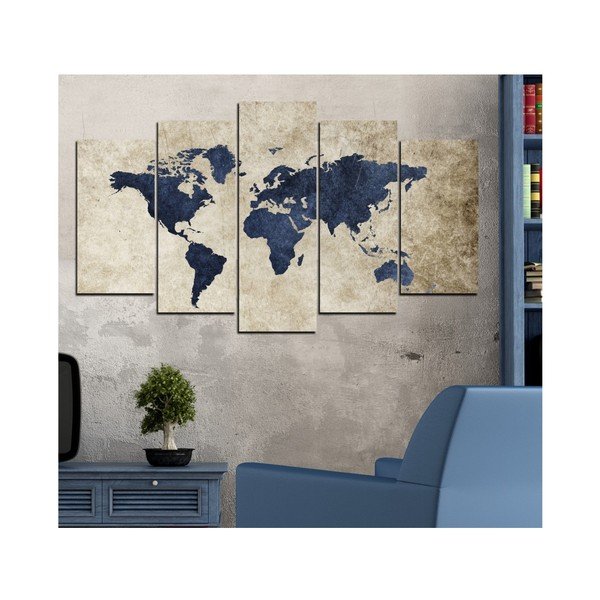 Tablou din mai multe piese Insigne Malika, 102 x 60 cm-image-1