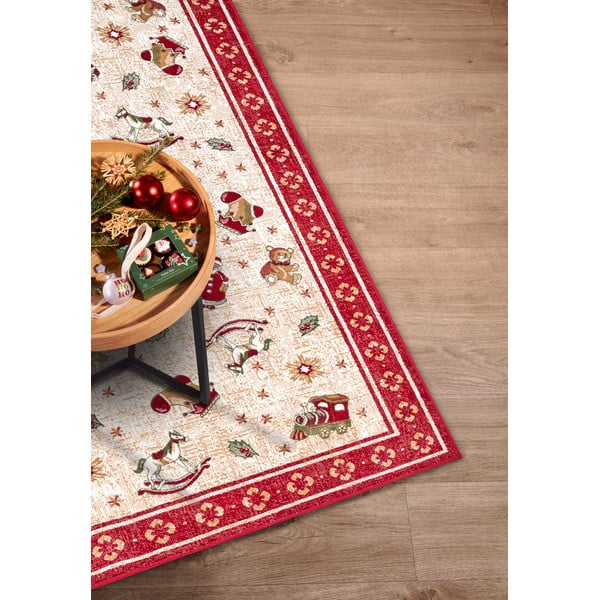 Covor roșu din amestec de bumbac 160x230 cm  cu model de Crăciun Toy's Delight Red Christmas – Villeroy&Boch-image-2