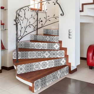 Set 2 autocolante pentru scări Ambiance Marrakech, 15 x 105 cm