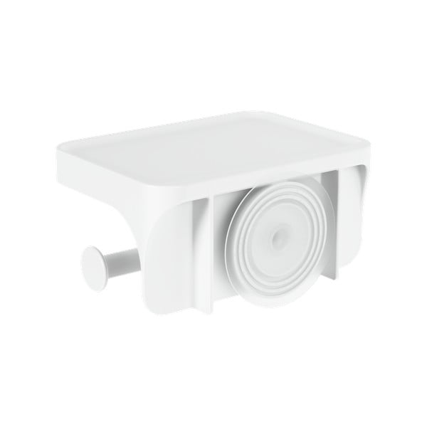 Suport pentru hârtie igienică alb autoadeziv din plastic reciclat Flex Adhesive – Umbra-image-2