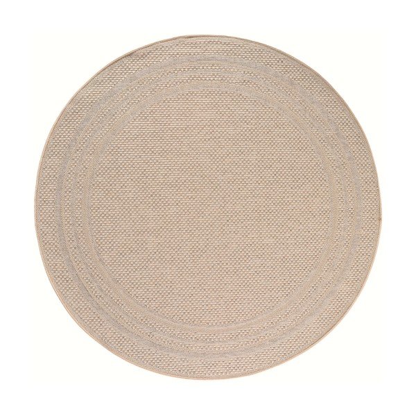 Covor pentru exterior și interior bej rotund ø 120 cm Desert 1304 – Ayyildiz Carpets
