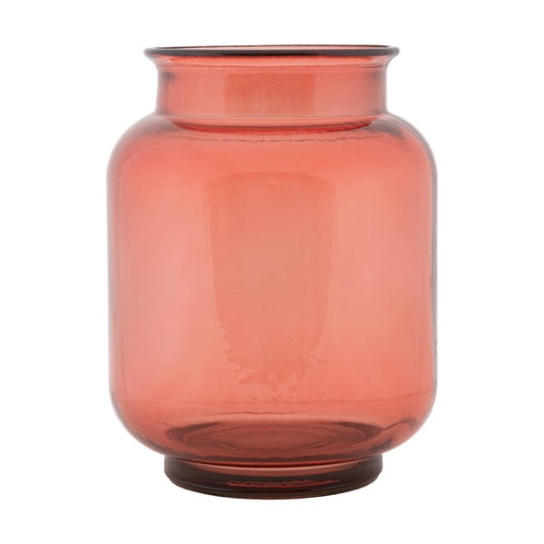 Vază din sticlă reciclată Mauro Ferretti Florero, roz