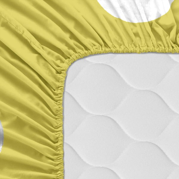 Cearceaf din bumbac Happy Friday Basic Confetti, 105 x 200 cm-image-1