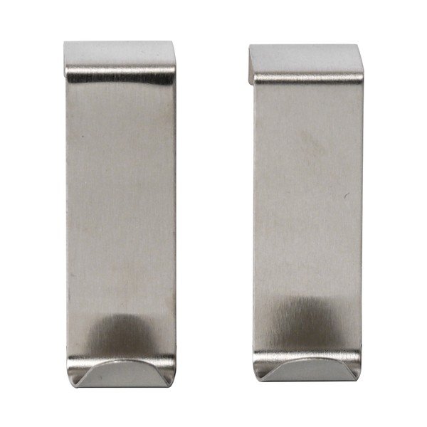 Cârlige argintiu-lucios 2 buc. de agățat din metal Fixeo – douceur d'intérieur
