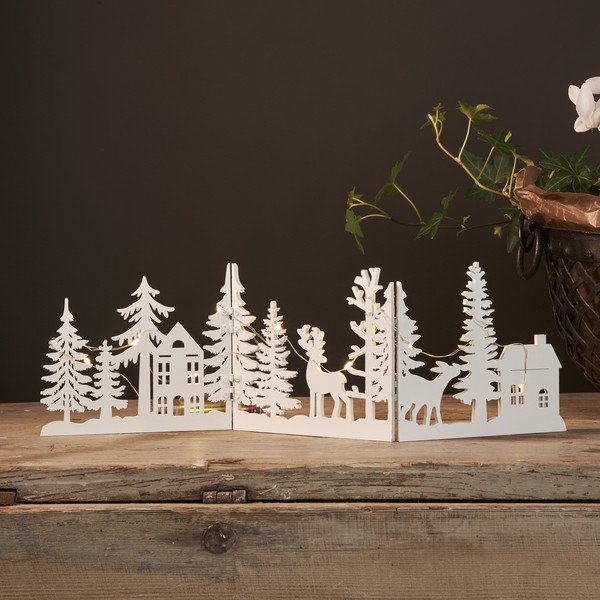 Decorațiune luminoasă albă  de  Crăciun Fauna – Star Trading-image-1