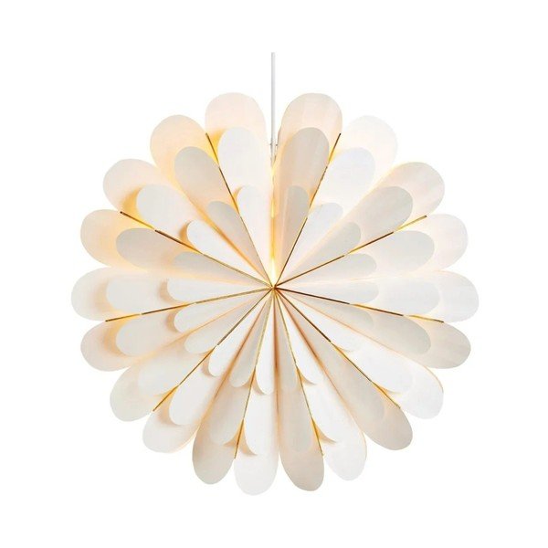 Decorațiune luminoasă albă ø 45 cm  cu model de Crăciun Marigold – Markslöjd