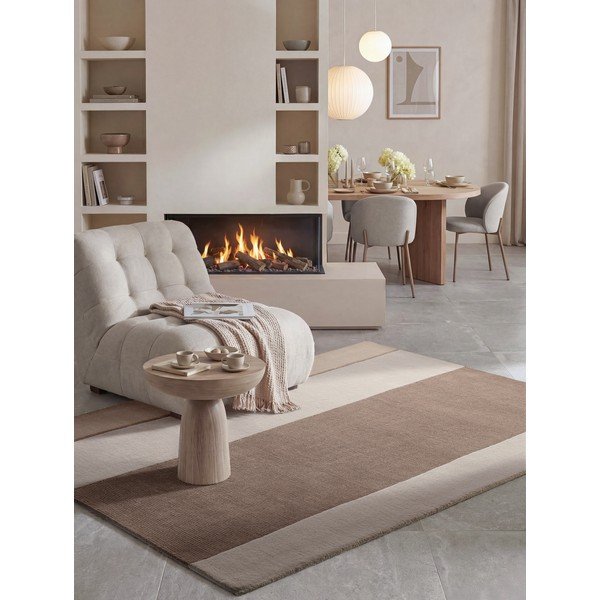 Covor maro/crem din amestesc de lână 120x170 cm Karola – Villeroy&Boch-image-4