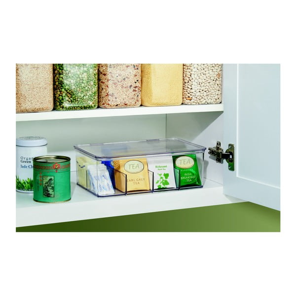 Cutie depozitare ceai iDesign Binz Tea, 27,5 x 18,5 cm-image-2