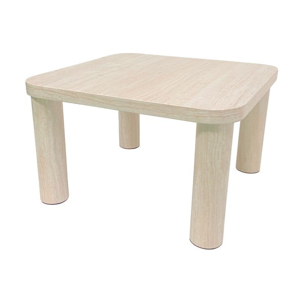 Măsuță de cafea bej cu aspect de marmură 60x60 cm Solano – Actona-image-4
