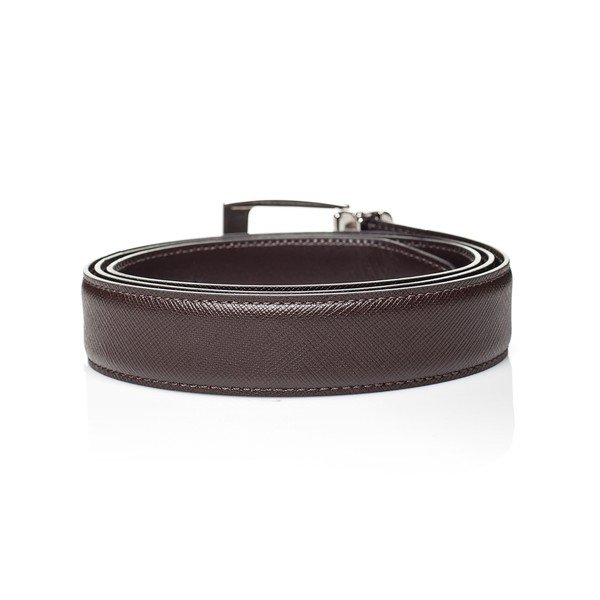 Curea din piele pentru bărbați Ferruccio Laconi Arv, lungime 85 cm, maro închis-image-2