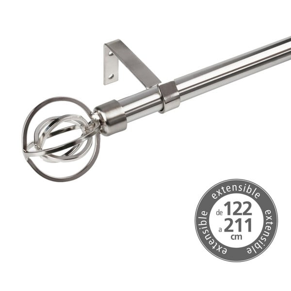Galerie de perdea 122-211 cm extensibilă din metal – Casa Selección-image-1