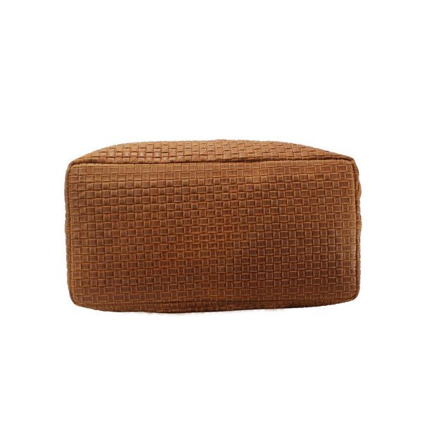 Geantă din piele Chicca Borse Tessa, caramel-image-4