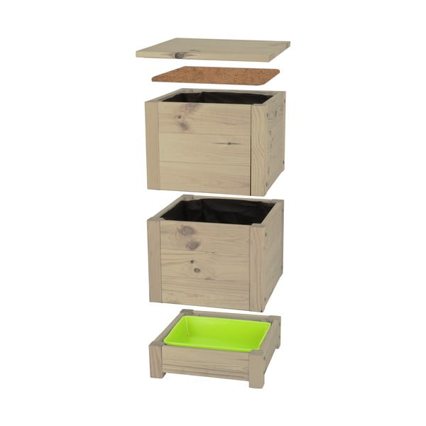 Coș pentru compost maro Worm – Esschert Design-image-1