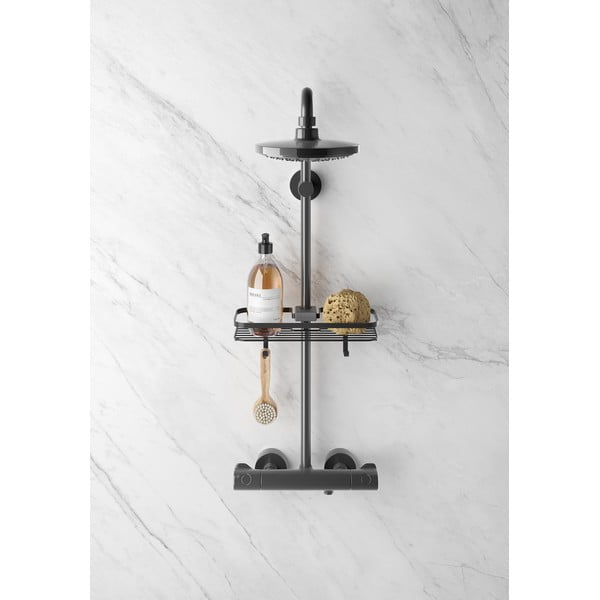 Raft pentru baie Metaltex Origine, negru-image-1