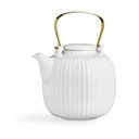 Ceainic din porțelan Kähler Design Hammershoi, 1,2 l, alb