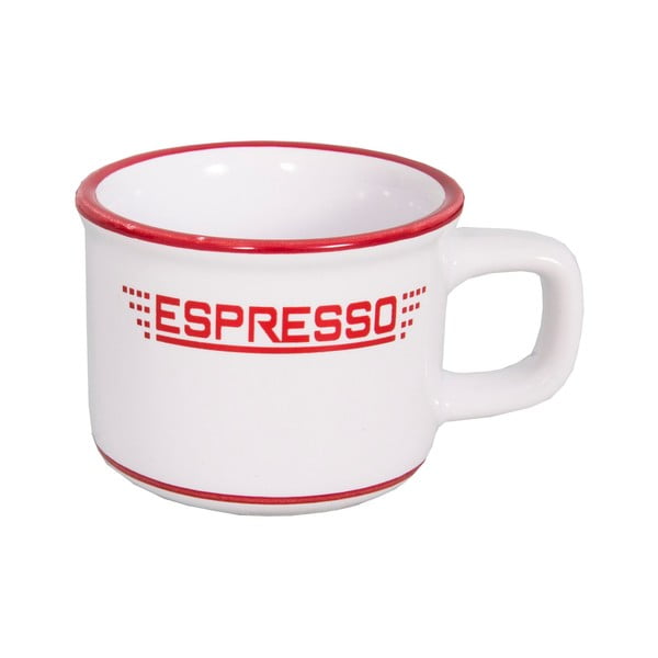 Cană albă pentru espresso din ceramică 100 ml – Antic Line