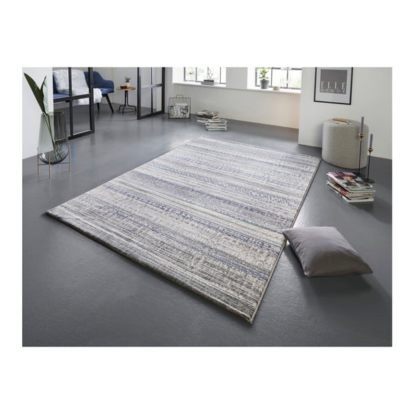 Covor Elle Decoration Arty Cachan, 120 x 170 cm, gri - albastru-image-1