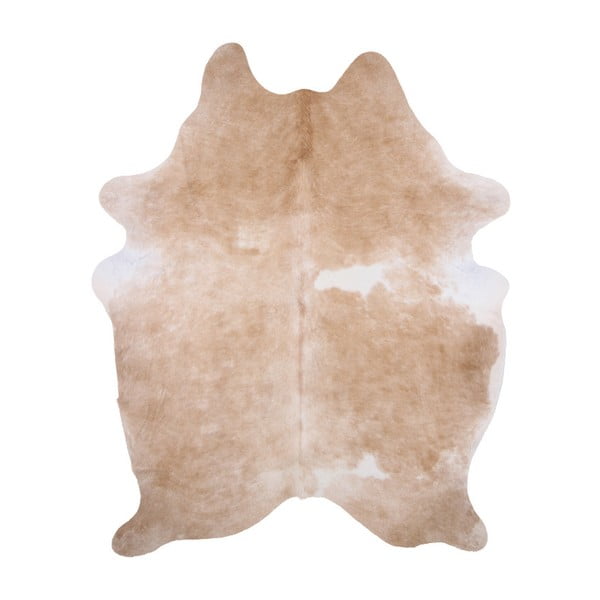 Covoraș din piele de vacă Beige, 191 x 145 cm