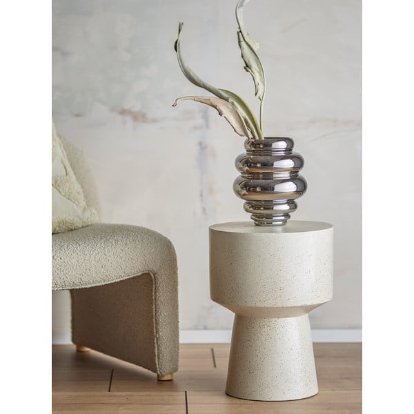 Vază argintie din sticlă lucrată manual (înălțime 24 cm) Zorya – Bloomingville-image-1