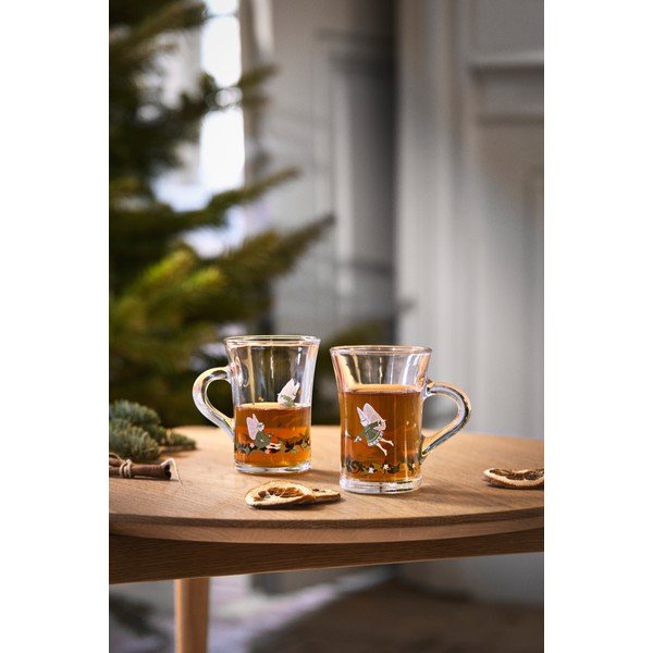 Căni 2 buc. din sticlă 230 ml  cu model de Crăciun Christmas – Holmegaard-image-1
