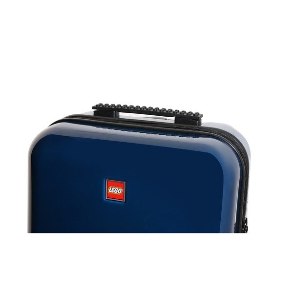 Troler cu roți LEGO® Luggage Minifigure Head 20", albastru-image-4