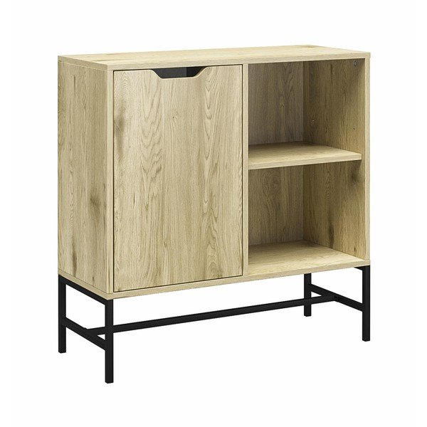 Bibliotecă cu aspect de stejar 76x76 cm Modine - Støraa-image-3