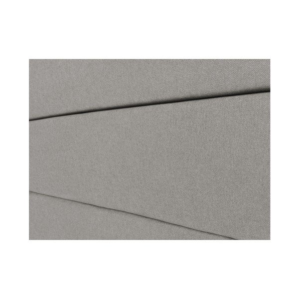 Tăblie de pat Mazzini Sofas Pesaro, 160 x 120 cm, gri deschis-image-3