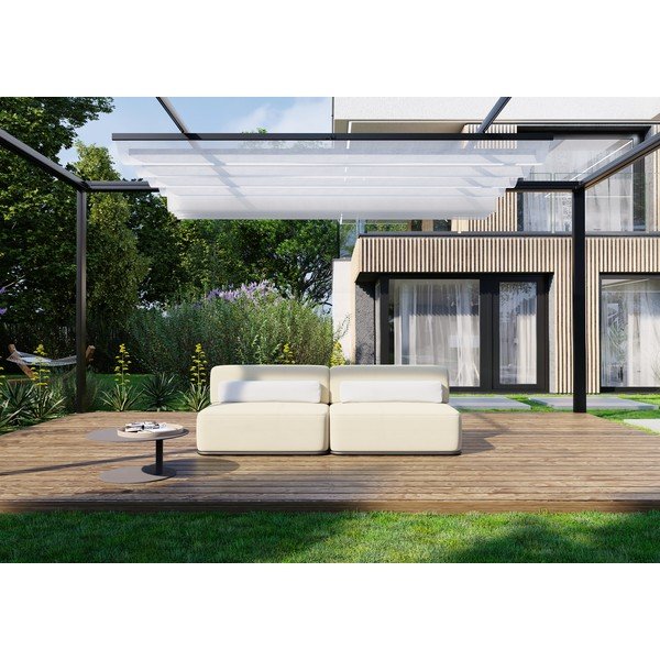 Canapea modulară de grădină bej 204 cm Straw – Sit Sit-image-1